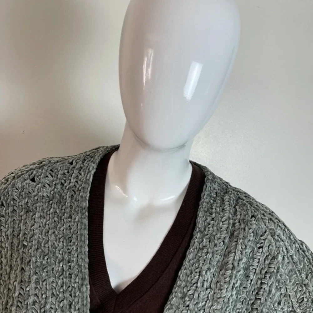 ⭐️ Wild Fable  Modern Minimalist‎ Green Knit Cardigan size M